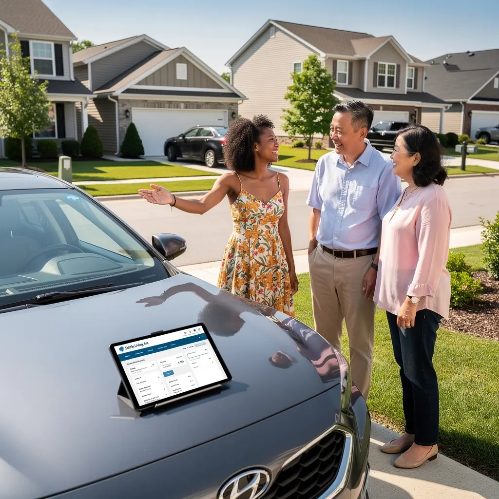 Klient przeglądający dostępne opcje ubezpieczenia przy użyciu nowoczesnego narzędzia online.